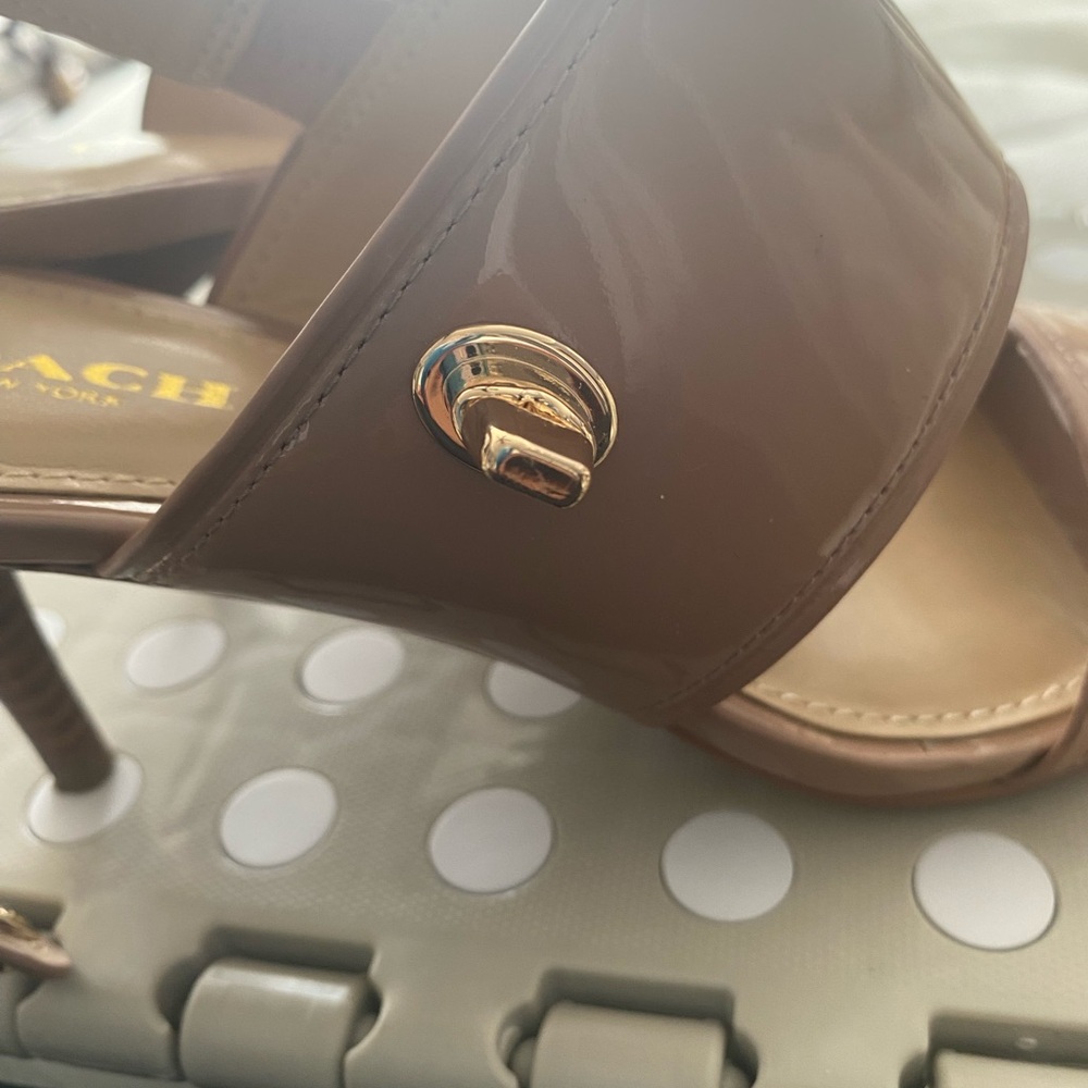 Coach Marla Patent Leather Sandals - Picture 8 of 13